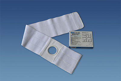 Colostomy elastic abdominal band